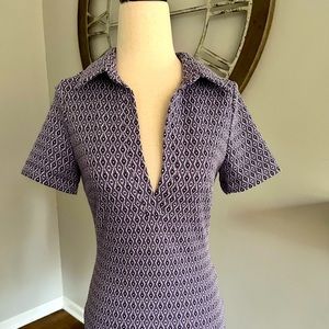 *NWT* ZARA purple bodysuit with diamond design   Size S/ open back